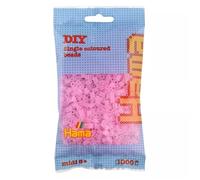Hama - 1 000 perles standard MIDI (Ø5 mm) Rose transparent