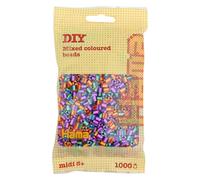 Hama Perles à repasser Midi (Ø5 mm) 1 000 perles mix bicolores