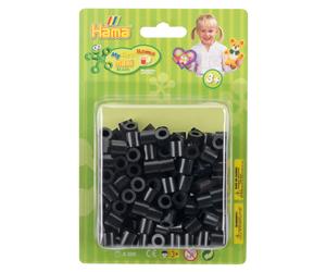 Hama 10.8518 250 Maxi Beads in Blister Black, Klein
