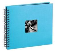 Hama Album Photo "Fine Art" (format 28 x 24 cm, 50 pages noires, à spirale) Turquoise