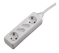 HAMA 121921 câble d'extension avec 4 prises, 2 x Shuko + 2 x Euro, 1,4 m, blanc