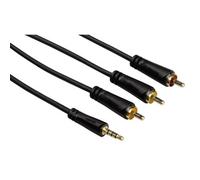 Hama 122161 câble audio 1,5 m 3,5mm 3 x RCA Noir