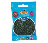 Hama - 2 000 perles mini (petites perles Ø2,5 mm) vert foncé