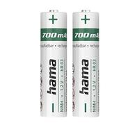 Hama Batteries NiMH AAA (Micro) 700 mAh 1,2 V – 2 pièces G