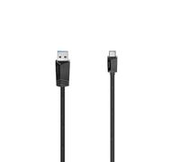 Hama 200651 Câble USB C mâle vers USB A mâle, USB 3.2 Gen1, 5 Gbit/s, 0,75 m, noir