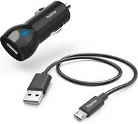 Hama 201613 Kit de charge voiture, Micro-USB, 12 W Chargeurs/Câbles de charge/Alimentation spéciale Noir