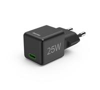 Hama 201985 SuperMini-Chargeur,USB-C, 25W Chargeurs/Câbles de charge/Alimentation spéciaux Noir