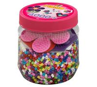 Hama - 2051 - Loisirs Créatifs - Pot 4000 Perles à Repasser + 3 Plaques - Taille Midi