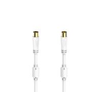 Hama 205248 ANT.KABEL 100DB 5,0M Câble de raccordement/câble de connexion/câble adaptateur/adaptateur Blanc