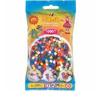 Hama 207-00 Pochettes de perles, 1000 pièces, en 10 couleurs