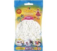 HAMA - 207-01 - Loisirs créatifs - Perles et bijoux - Sachet 1000 perles - Blanc