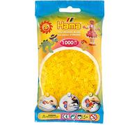Hama - 207-14 - Loisir Créatif - Midi Sachet 1000 Perles - Jaune Transparent