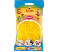 Sachet de 1000 perles a repasser hama midi jaune transparent - loisirs creatifs - 207-14 Jaune G