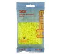 Hama - 207-34 - Loisir Créatif - Midi Sachet 1000 Perles - Jaune Néon