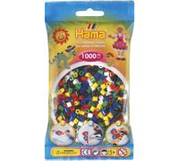 Hama 207-66 Lot de 1000 perles, mélange de couleurs (6 couleurs)