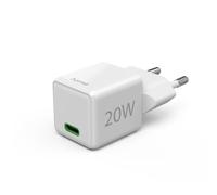 Hama Chargeur USB-C 20W - PD + QC 3.0, 1 port, compatible iPhone/Samsung/MacBook - Blanc