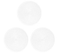 Hama - 221 - Loisir Créatif - Midi Plaque - Grande Ronde, Blanc (Lot de 3)