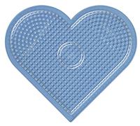 Hama - 233TR - Loisirs Créatifs - Plaque pour Perles à Repasser Midi - Coeur Transparent
