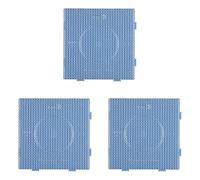 Hama - 234TR - Loisir Créatif - Midi Plaque - Carrée Assemblable Transparent (Lot de 3)