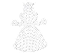 Hama – Plaque pour perles à repasser – Midi Princesse – Large – Blanc
