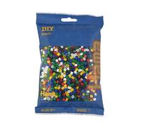 Hama - 201-66 - Loisirs Créatifs - Perles et Bijoux - Sachet 3000 Perles Mixte 22 Couleurs