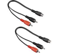 Hama 2x Rca Câble en Y Câbles Subwoofer Adaptateur Répartition Splitter car Hifi