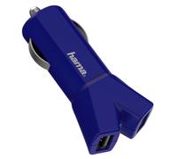 Hama 3,4A 2-Port USB Auto Chargeur Rapide Adaptateur pour Tablette PC IPAD Bleu