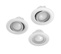 Hama 3 spots LED sans fil 5 W avec contrôle vocal/application réglable Blanc