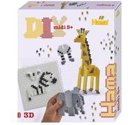 HAMA BÜGELPERLEN HAMA Perles à repasser midi 'Safari', coffret cadeau, 3D