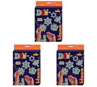 Hama - 3414 - Loisirs Créatifs - Boîte 1500 Perles à Repasser + 3 Plaques - Taille Midi - Phosphorescent (Lot de 3)