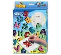 HAMA - Boite ""Les Lettres"" - 2000 perles à repasser taille MIDI et 1 plaque - Loisirs créatifs - Dès 5 ans