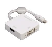 Hama 3in1 Mini Displayport Adaptateur Sur HDMI DVI Dp Câble Thunderbolt 4K Ultra
