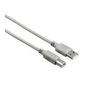 Hama 3m Câble USB 2.0 pour Ordinateur Imprimante Scanner Gris Rond Lot de 3