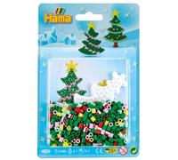 Hama 4108 Blister Perles Sapin de noël, Plastique, Vert, Taille Unique