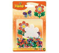 Hama Perles à repasser petit modèle – fleurs bicolores Plastique Multicolore G