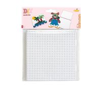 Hama Plaques pour perles à repasser 4458 - Midi - Sachet 2 grands carrés assemblables, blanc