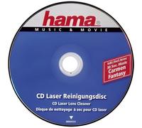 Hama CD de Nettoyage (pour tête de Lecture Laser, enlève la saleté sur Les lentilles des lecteurs CDROM, Nettoie en Douceur et en Musique, Disque de Nettoyage à Sec, CD Lens Cleaner)