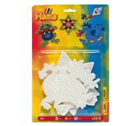 Hama - 4555 - Loisirs Créatifs - Blister 3 Plaques pour Perles à Repasser Midi - Animaux