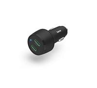Chargeur rapide de voiture, 2x USB-C Power Delivery/Qualcomm ®, 45 W, noir
