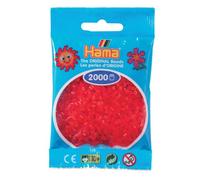 Hama - 501 - 13 - sachet de 2000 perles mini - (petites perles Ø2,5 mm) - Rouge Transparent