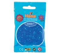 2 000 perles mini (petites perles Ø2,5 mm)- bleu transparent Bleu