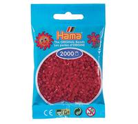 Hama - 501 - 22 - sachet de 2000 perles mini - (petites perles Ø2,5 mm) - Rouge Noël