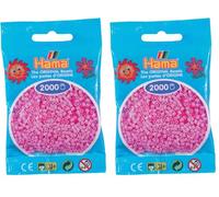 Hama - 501-48 - sachet de 2000 perles mini - (petites perles Ø2,5 mm) - Rose Pastel (Lot de 2)