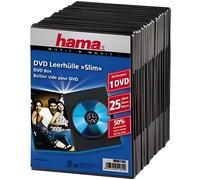 Hama Boîtier DVD Slim souple ultra mince avec feuille de couverture Noir Lot de 25