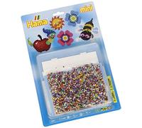 Hama Kit perles et plaques mini – 5000 perles Ø2,5 mm + 1 plaque – Nature