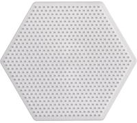 Hama - 594 - Loisirs Créatifs - Plaque Hexagonale pour Perles à Repasser Mini, White