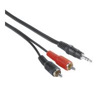 Hama 5M Câble Cinch Câble Jack Câble Audio Câble De Connexion RCA Prise 3,5Mm