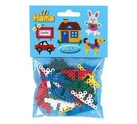 Hama - 645 - Loisirs Créatifs - 24 Socles pour Perles à Repasser Midi - Couleurs Assorties