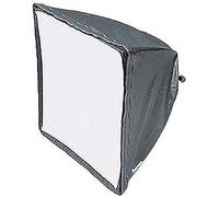 Hama 6766 Accessoire photo Soft box en toile noire/argentée, tissus frontal blanc 30 x 30 cm pour réf 06714 / 16 / 18