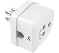 Hama 7201162 Changeur De Genre De Câble Tthree-pole Plug 6p4c Blanc
